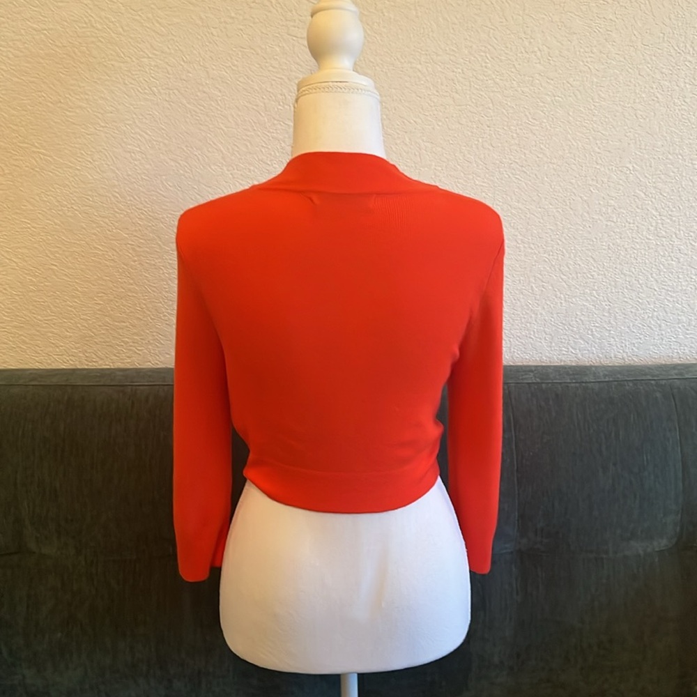 Orange bolero sweater - Picture 2 of 5